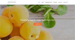 Desktop Screenshot of foodforliving.co.uk