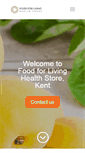 Mobile Screenshot of foodforliving.co.uk